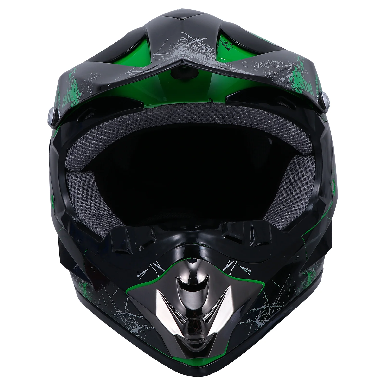 

1 шт. Мотошлем для мотокросса из высококачественного поликарбоната, ударопрочный, легкий, удобный, для велоспорта, для бездорожья, полнолицевой