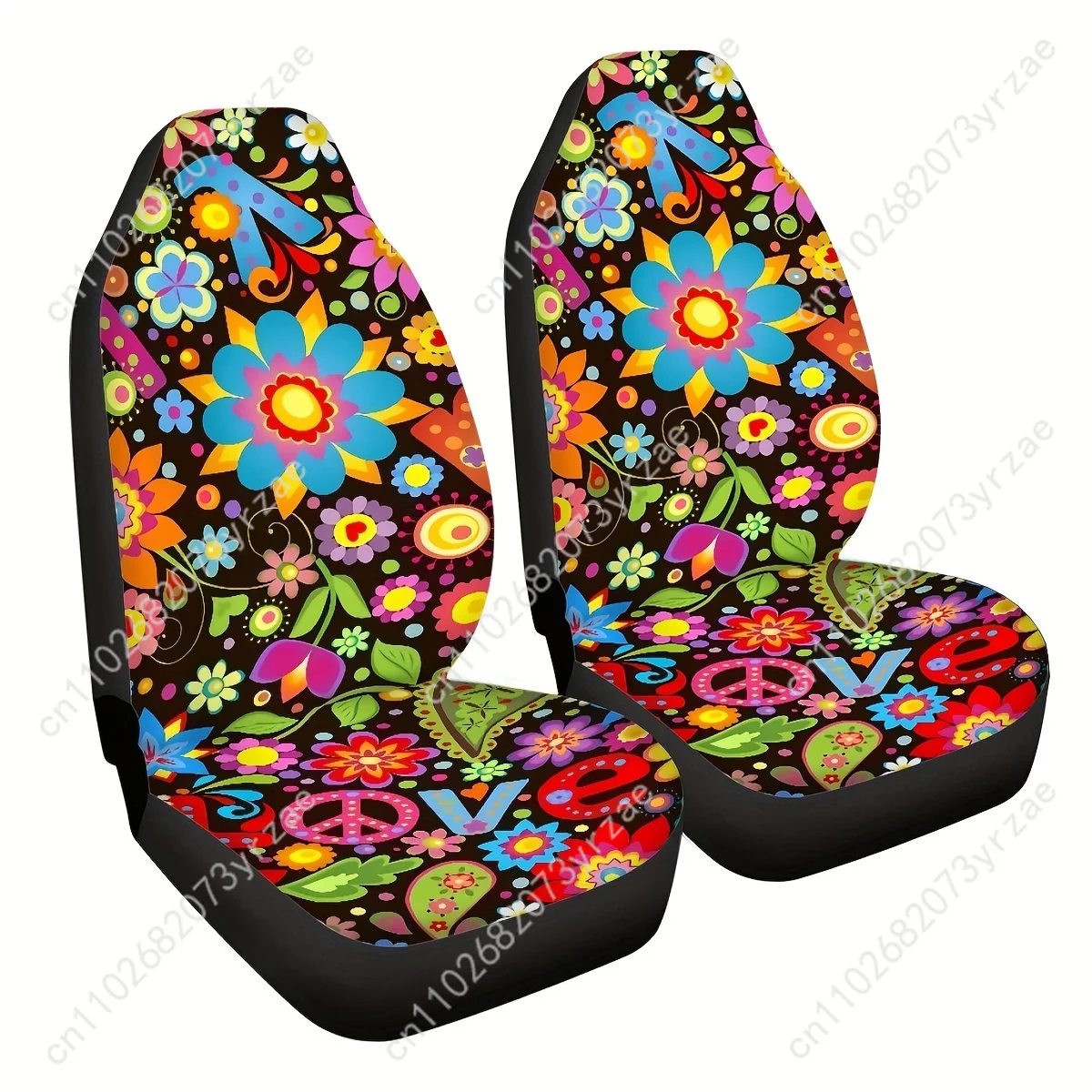 

Flower Blooming Car Seat Covers Universal Environmentally Friendly Interior Decorations Comfortable Breathable Car Seat Covers