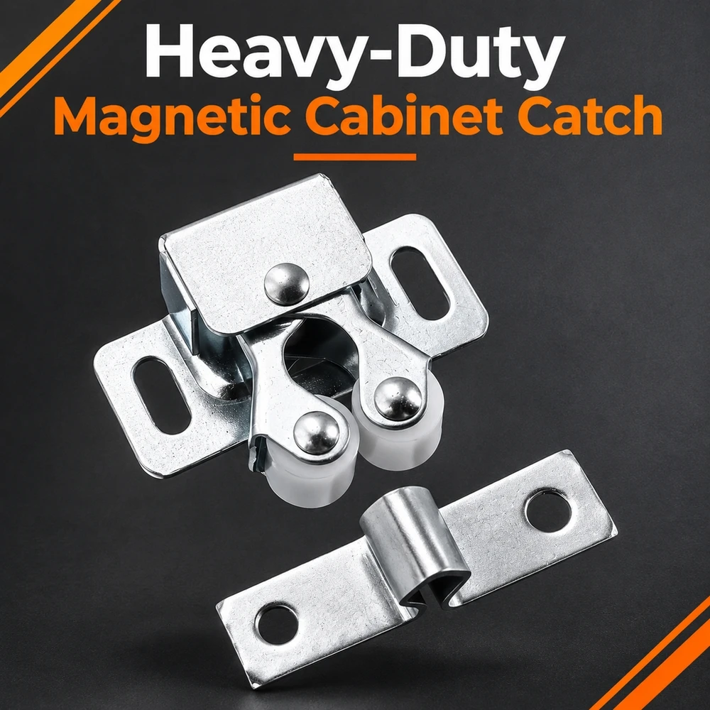 Magnetic Touch Latch Cabinet Door Catch Push Open Self Closing Hardware for Kitchen Cupboards Wardrobes Dressers