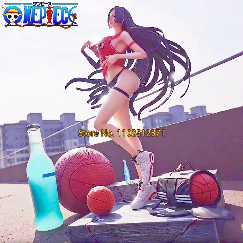 

One Piece Anime Figure Hancock Queen Basketball Boa Hancock 32cm Gk Cos Slam Dunk No 10 Sexy Lady Statue Model Model Ornament