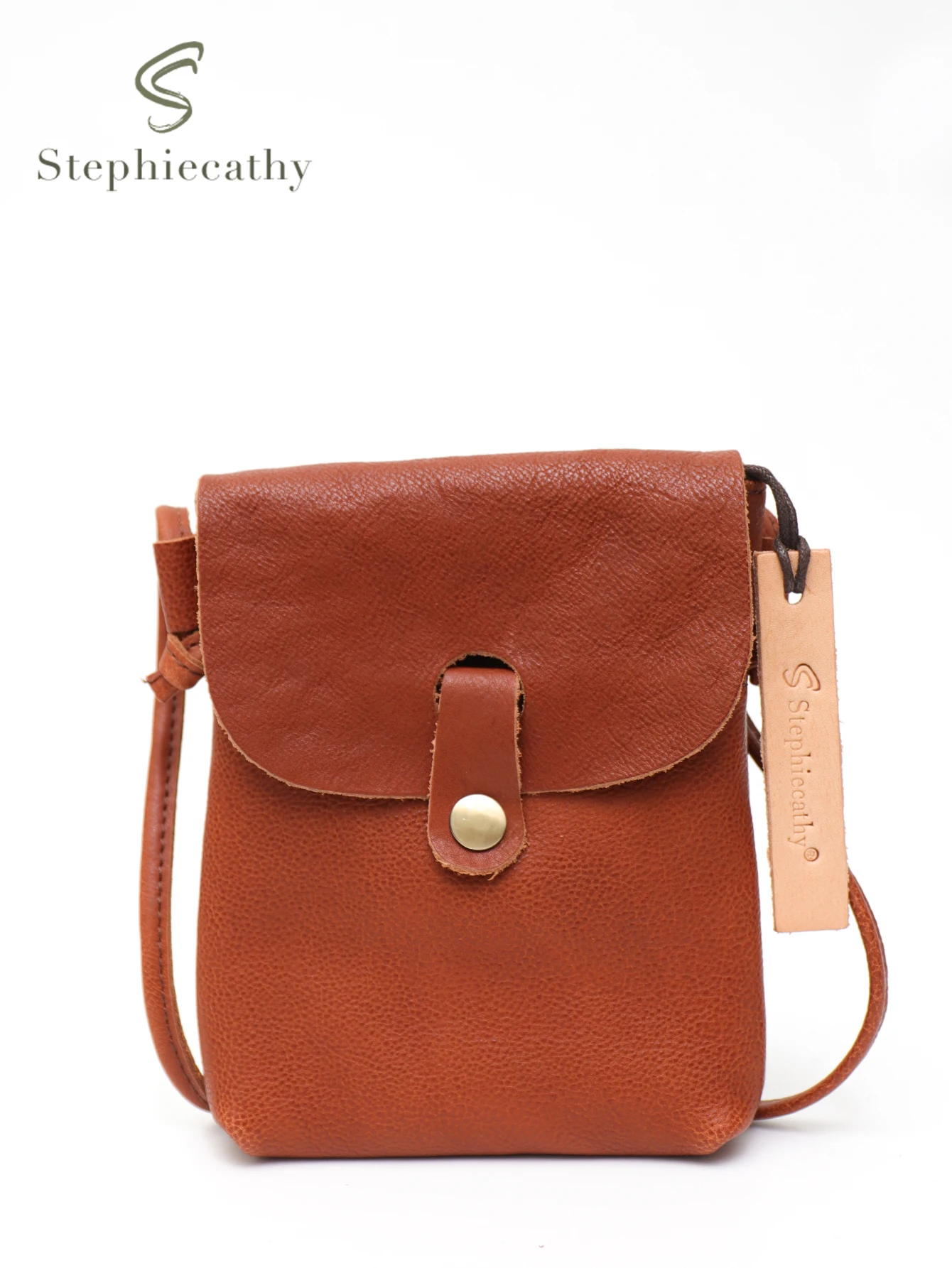 SC Natural Cowhide Flap Sling Bags Women Handmade Real Leather Shoulder Handbags Vintage Small Portable Cross Body Phone Purses