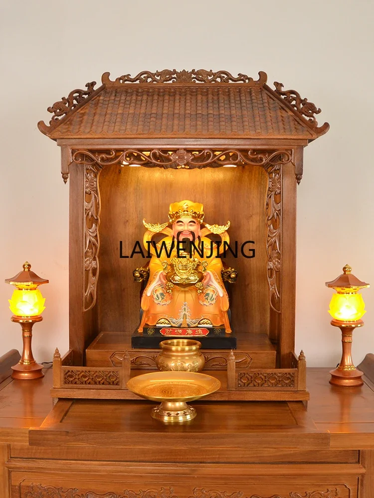 

LYN God of Wealth cabinet offering table Guanyin Bodhisattva incense case Buddhist table wall-mounted type