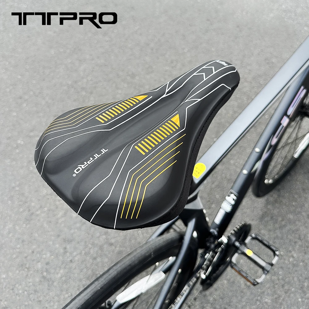 

TTPRO MTB Comfortable Saddle Cover Light Breathable Seat Cover Soft Sponge Painless Road Bike Waterproof Cycling Seat Cushion