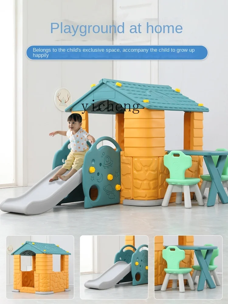 Xl Kinderspeelhuisje Glijbaan Thuis Indoor Huis Speelgoedkamer Tent Klein Huis