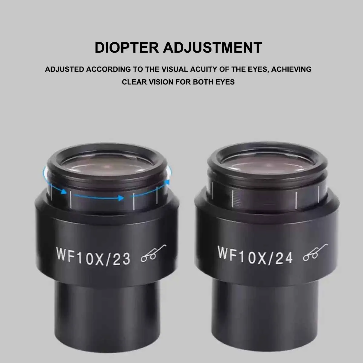 Stereo microscope WF10X/23 high eye-point wide-angle eyepiece field of view 23MM interface 30MM viewing degree adjustable