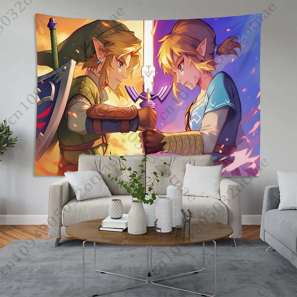 

The L-LegendS of Link Tapestry Creative Pattern Photo Living Room Wall Art Z-ZeldaS Tapestry Decor Party Outdoor Decorate Banner