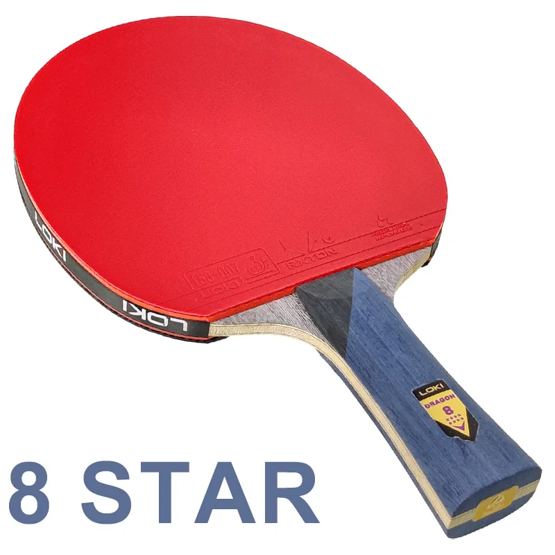 Raquete de tênis de mesa loki original série dragão raquete de ping pong paddle bat profissional 6/7/8/9/10 estrelas para todos os jogadores de nível