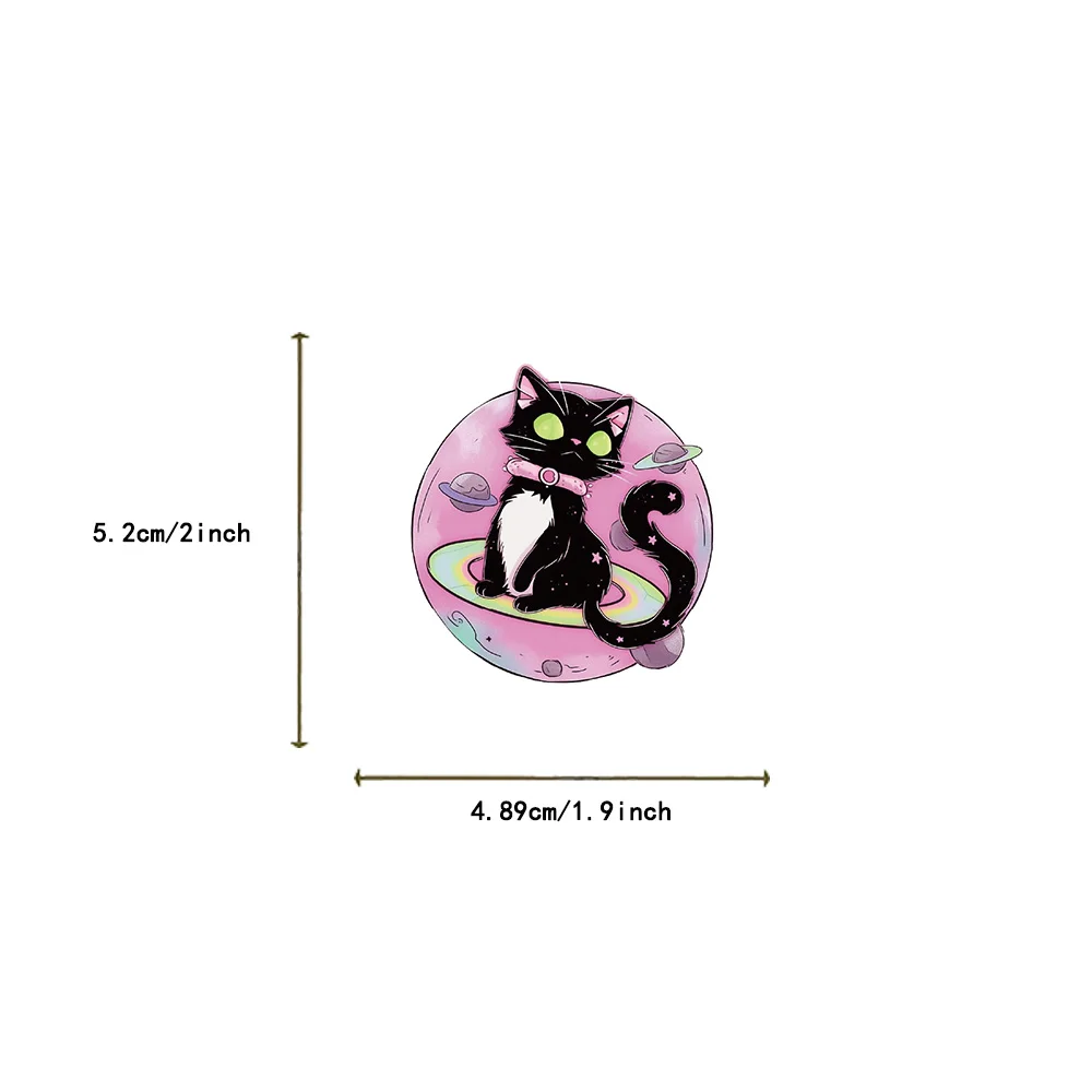 50PCS Cartoon Horror Cat Cute Decorative Stickers DIY Customer Book Tablet Skateboard Guitar Stickers Waterproof Wholesale