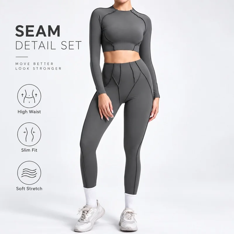 sports-fitness-suit-three-dimensional-beauty-women's-pleated-hip-lift-versatile-yoga-suit-running-yoga-suit