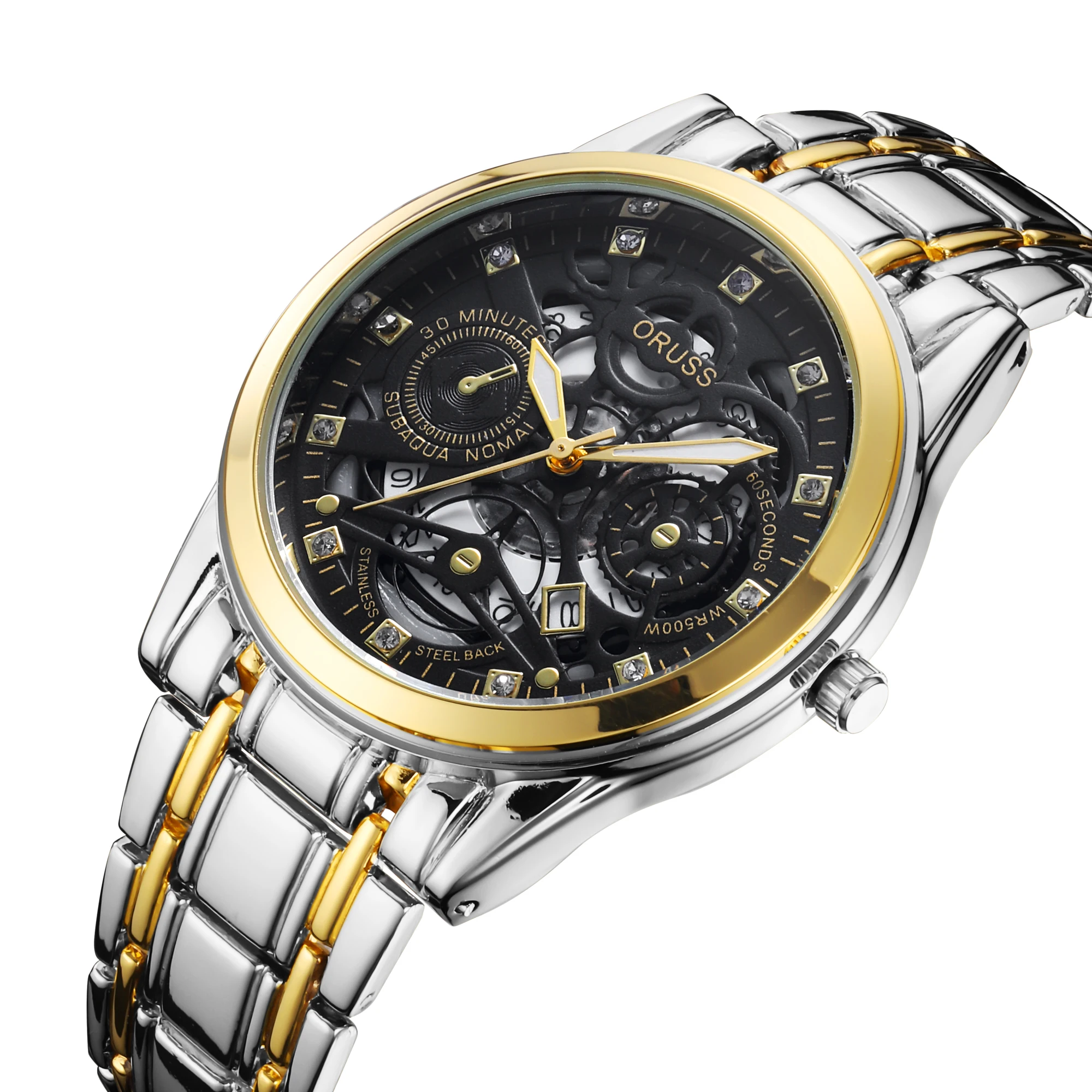 남성용 개성 있는 화려한 고급 분위기 클래스 트렌드 비즈니스 젠트리 패션, 모든 내구성 신사 남성 시계