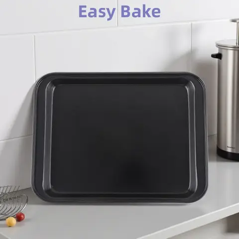 Easy Clean Rectangle Baking Pan High Temperature Resistance DIY Baking for Kitchen Carbon Steel Baking Non-Stick Baking Tray