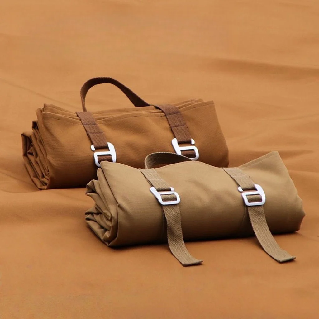 

​French Retro Picnic Mat Waterproof Oxford Fabric Portable Foldable for Camping Beach Garden Moisture Proof Sand Resistant