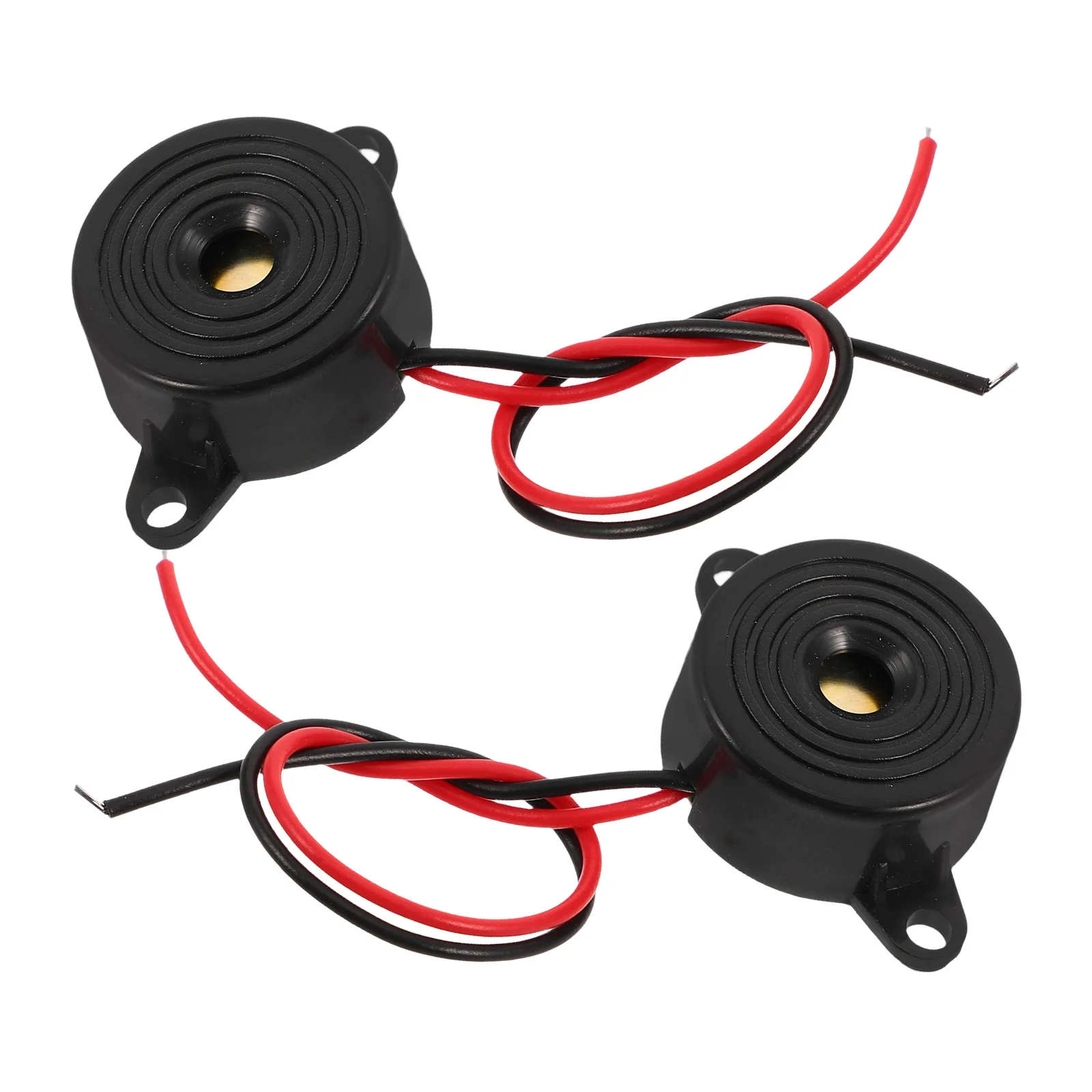 2pcs High Decibel Electric Active Piezoelectric Buzzer Alarm 3 24V Buzzer Electronic Warning Device Easy Install