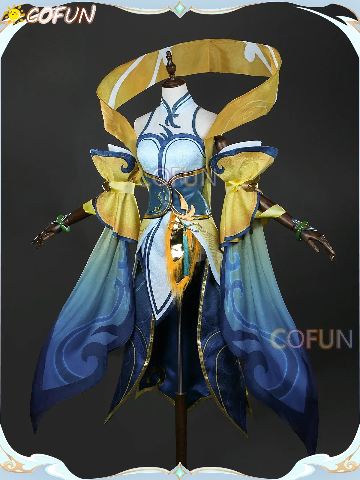 COFUN Game LOL Immortal Journey Soraka Cosplay Costume Halloween Outfits Women Game Cothing