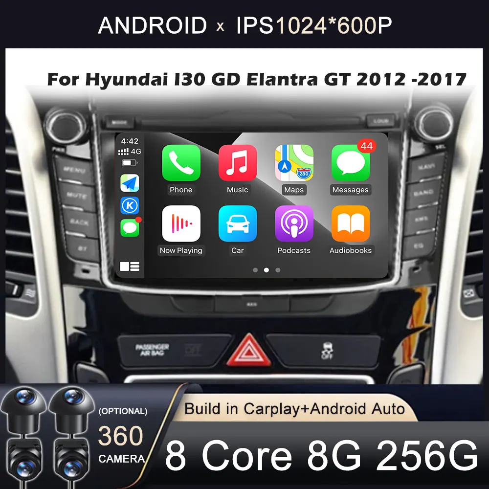 Für Hyundai I30 GD Elantra GT 2012 2013 2014 2015 2016 2017 Android 16 Auto Radio Multimedia-Videoplayer GPS-Navigation BT