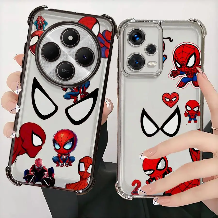 

Soft Phone Cover Case for Xiaomi Redmi A3X K80 5G 13C 14C K80 Pro A5 A3 Marvel Spider Man