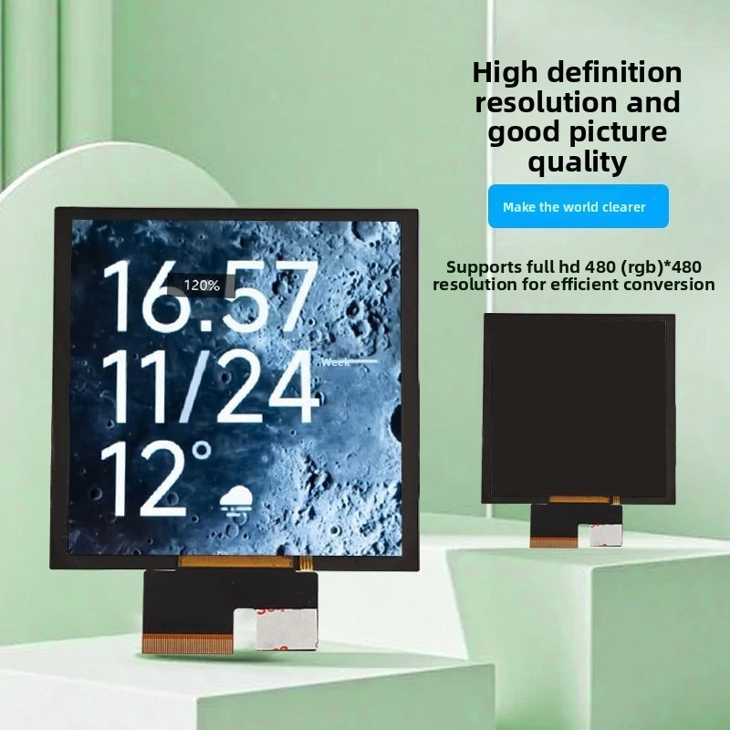 3.95-Inch LCD Display Screen 480 * 480 High-Definition RGB 86 Box Intelligent Central Control TFT Touch Screen