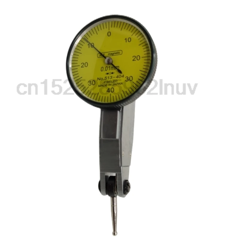 CNC Lever Table Dial Indicator 0-0.8mm 0.01mm Gauge Scale Metric Dovetail Rails Indicator Measuring Tool 513-404