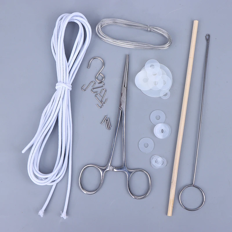 

1/6 Doll Maintenance Tool Kit-String Pliers&S-Hook Set with Aluminum Wire/Rubber Bands,DailyRepairTools for DollJointAdjustments