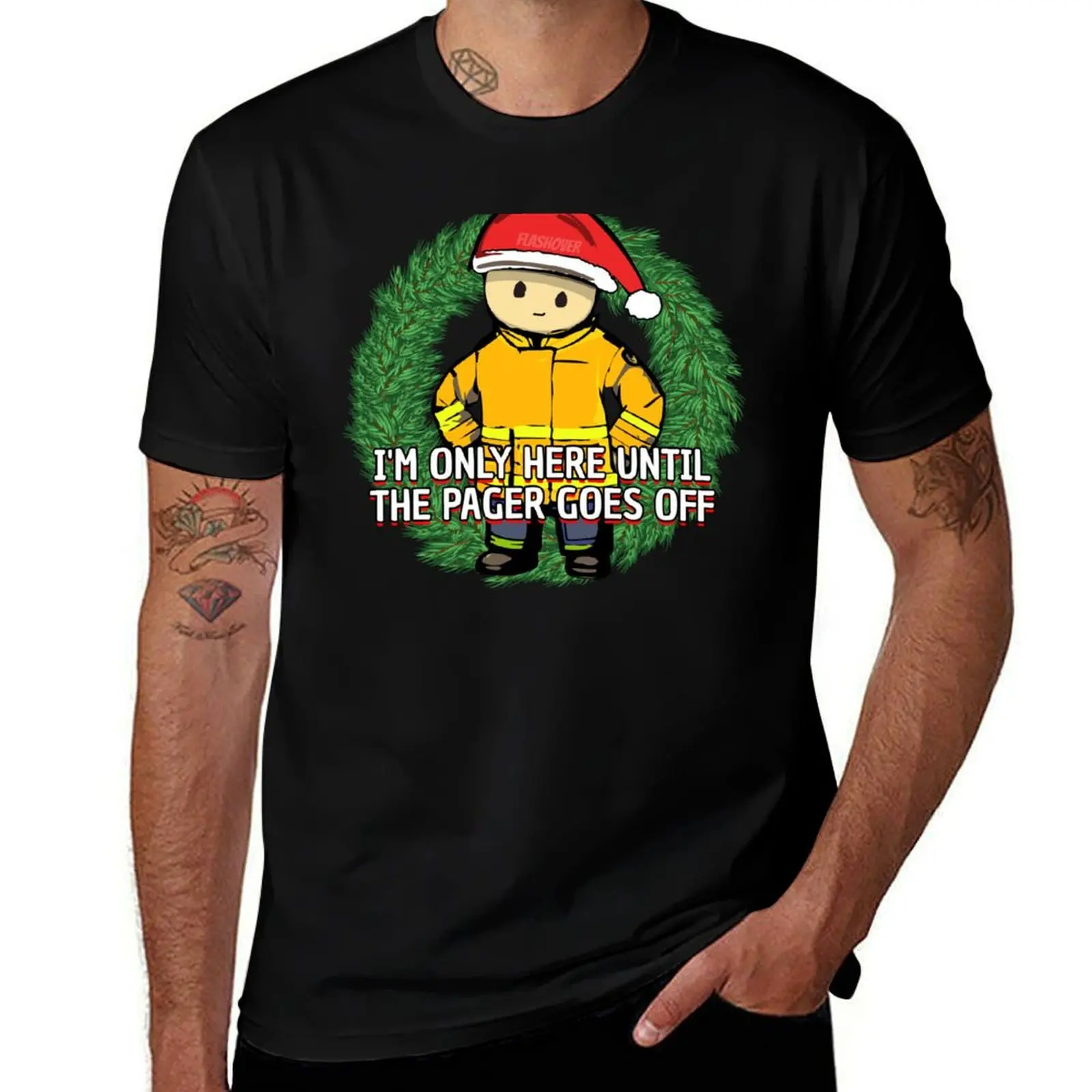 

I'm only here until the pager goes off T-Shirt man graphic t shirt man t shirts cotton man t shirt heavy cotton T-Shirt