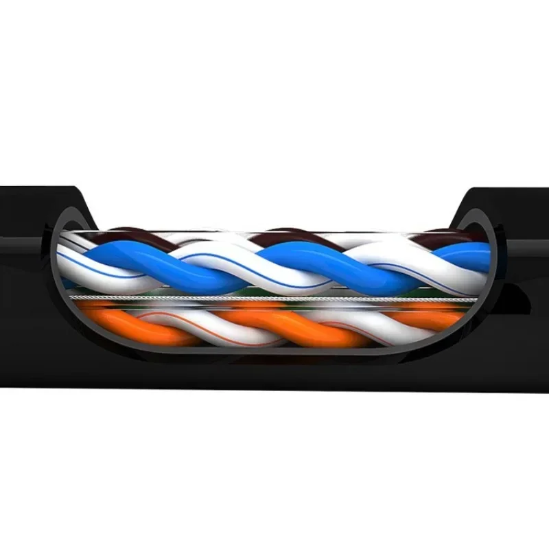 

Six types of oxygen-free copper shielded outdoor monitoring cables, eight cores, four pairs of twisted pairs, 300m gigabit