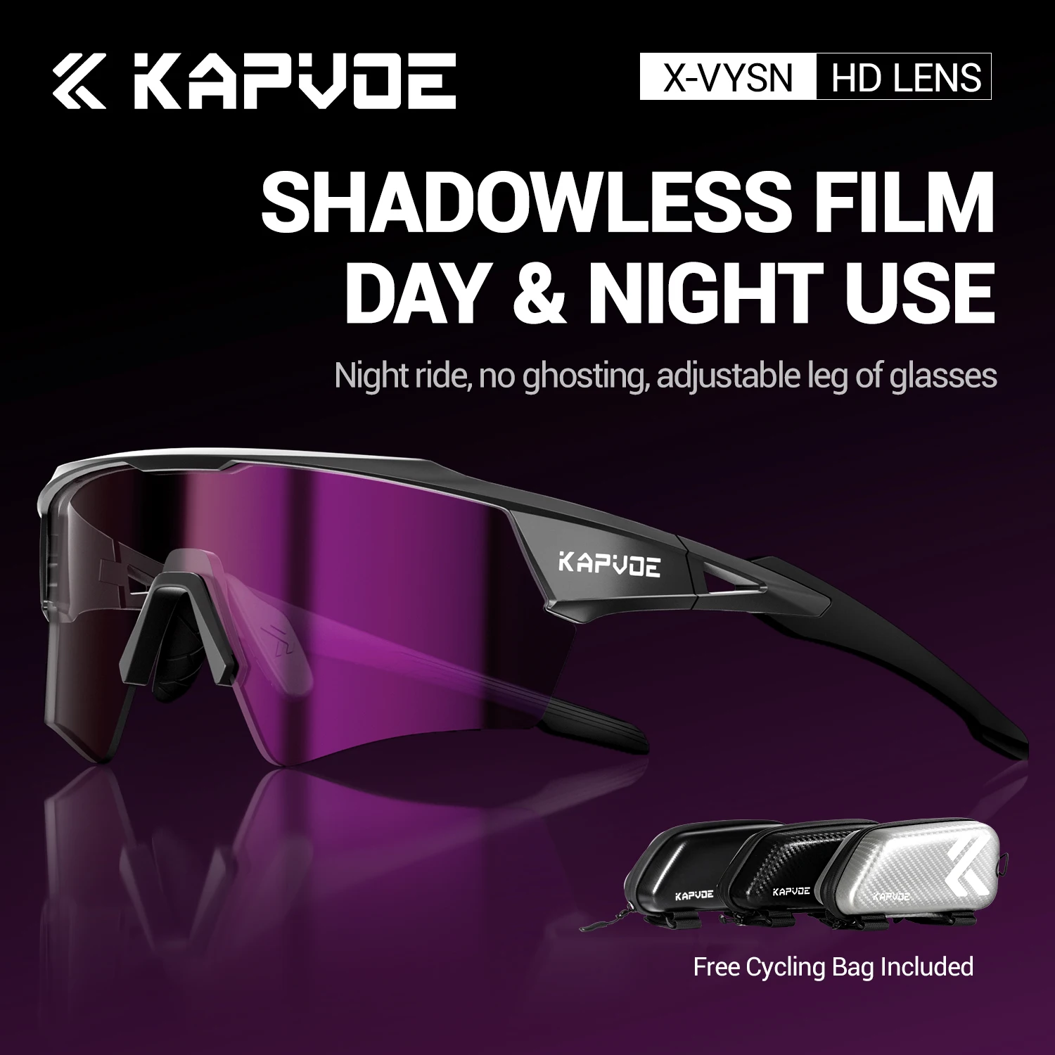 Kapvoe nuevas gafas de sol fotocromáticas para ciclismo, gafas para hombre y mujer de montaña UV400, gafas para deportes al aire libre, gafas para correr y bicicleta de carretera