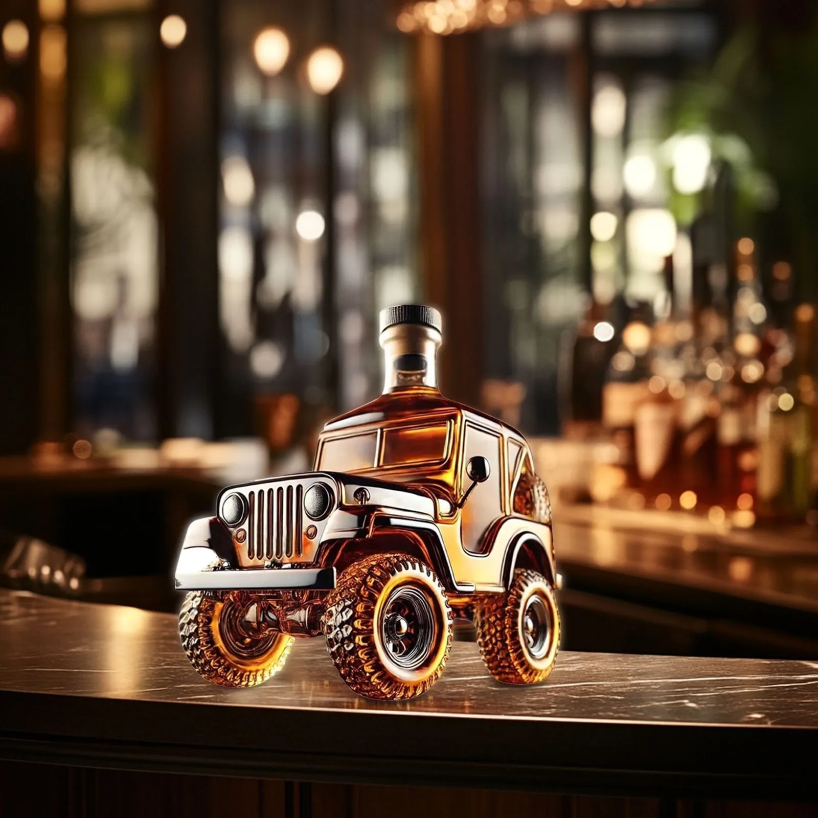 مضحك شاحنة سيارة ويسكي الزجاج الدورق فريد جرة زجاجة النبيذ لجد أبي الزوج عشاق الويسكي الهدايا ديكور المنزل #1