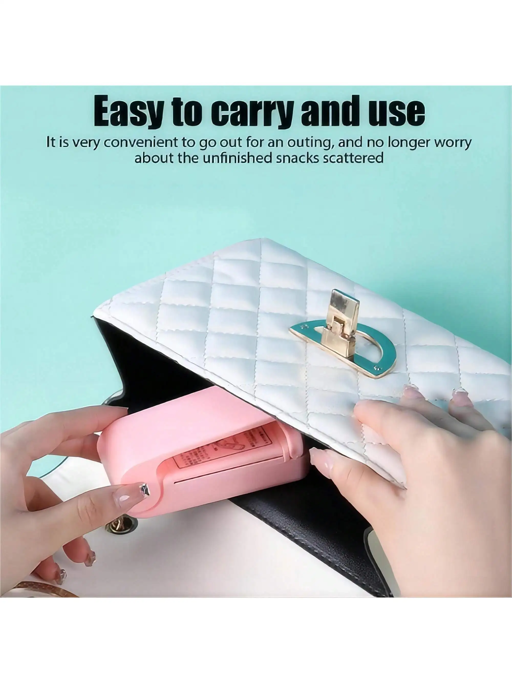 배터리, 가정용 비닐 봉투 씰링 기계, 진공 식품 씰링 기계, 주방 음식과 1pc 미니 진공 씰링 기계