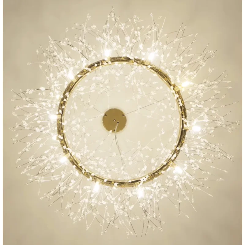 민들레 펜던트 램프, 인터넷 유명인, 라이트 럭셔리 크리스탈 거실, 마스터 침실, 식당, 현대적인 창의적 예술