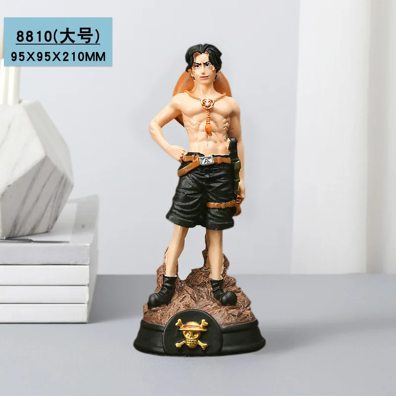 Novo One Piece Luffy Zoro Sanji anime figuras dos desenhos animados personalidade criativa modelos bonitos decoração para casa ornamentos presentes do menino