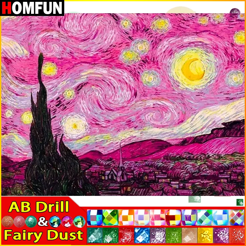 HOMFUN Fairy Dust AB DIY 5D Diamond Painting 