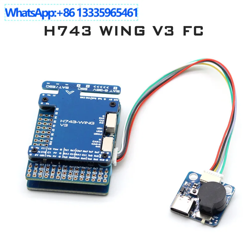 H743 WING V3 Fixed Wing Flight Control FPV Dual Gyroscope Flight Control Support Dual Generators Dual Cameras