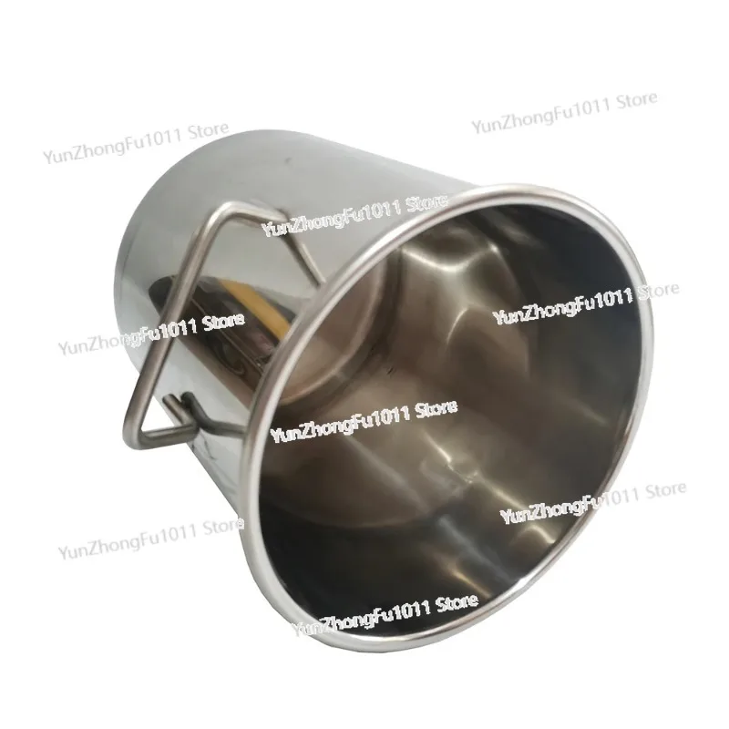 2 Gallon 8L Stainless Steel Vacuum Degassing Chamber Vacuum Defoaming Barrel For Silicone Resin AB Adhesive 20x24CM Acrylic Lid