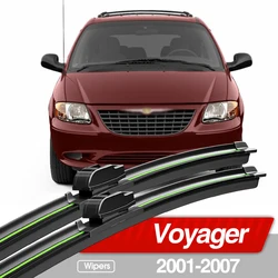 For Chrysler Voyager 2001-2007 Front Windshield Wiper Blades 2pcs Windscreen Window Accessories 2002 2003 2004 2005 2006