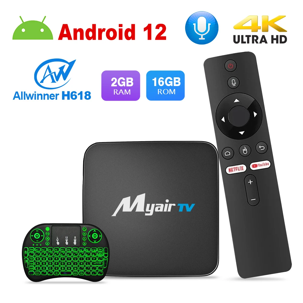 

Android 12 TV BOX Allwinner H618 Dual Wifi 32G64G Quad Core Cortex A53 Support 8K 4K BT Voice Media player Set top box