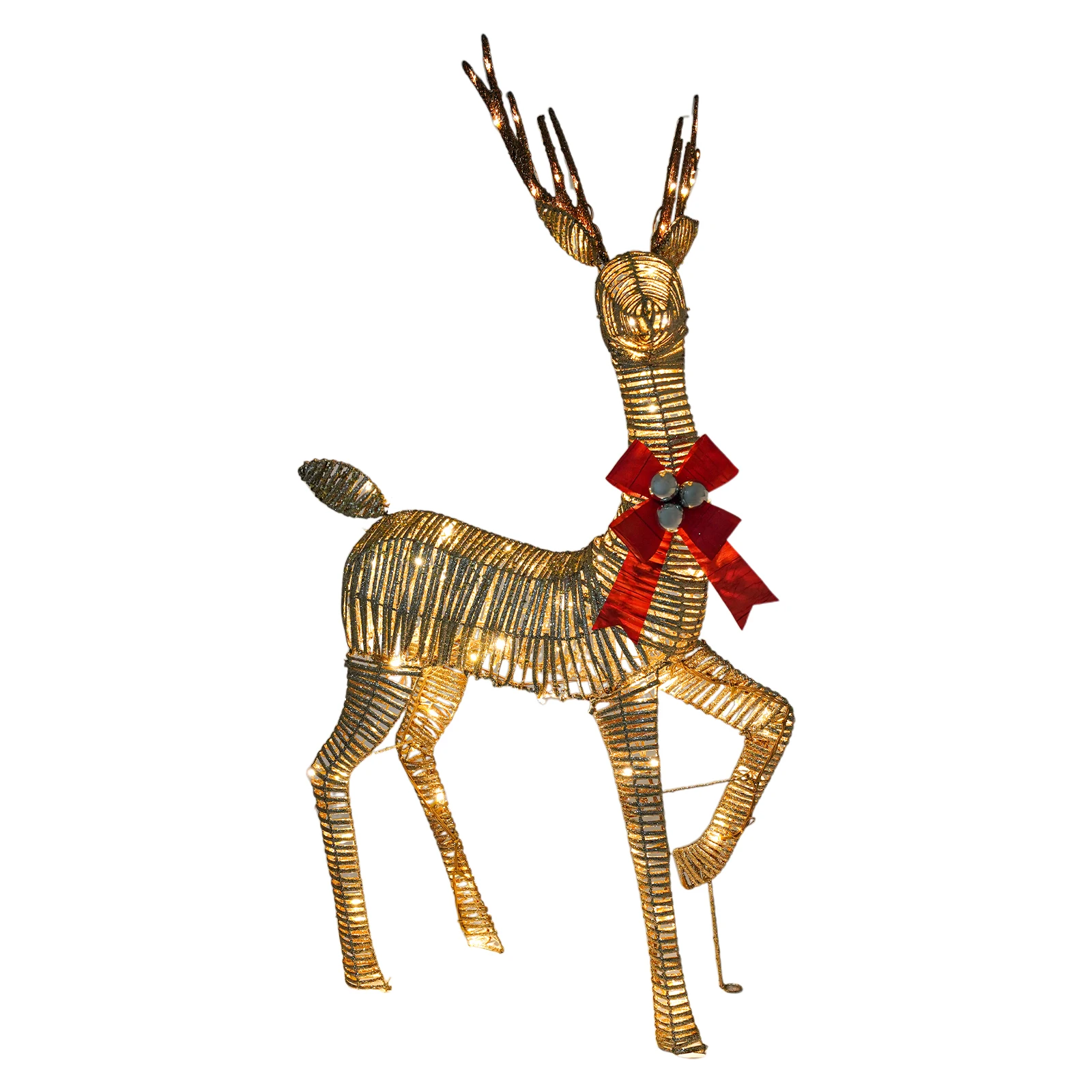 Christmas Decorations Outdoors Reindeer, Christmas Decor Iridescent Deer, Light up Christmas Decor Deer 