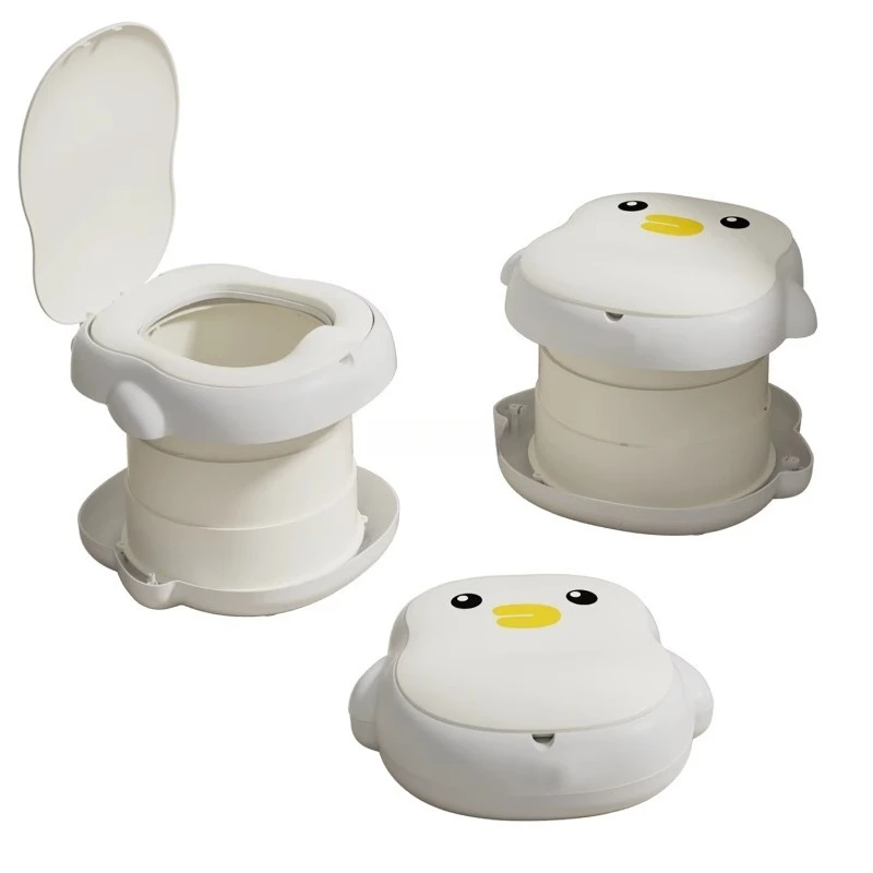 Baby Folding Toilet Children's Bowl Training Outdoor Travel Car Plastic Portable Toddler Toilet Seat Children's Potty Toilet