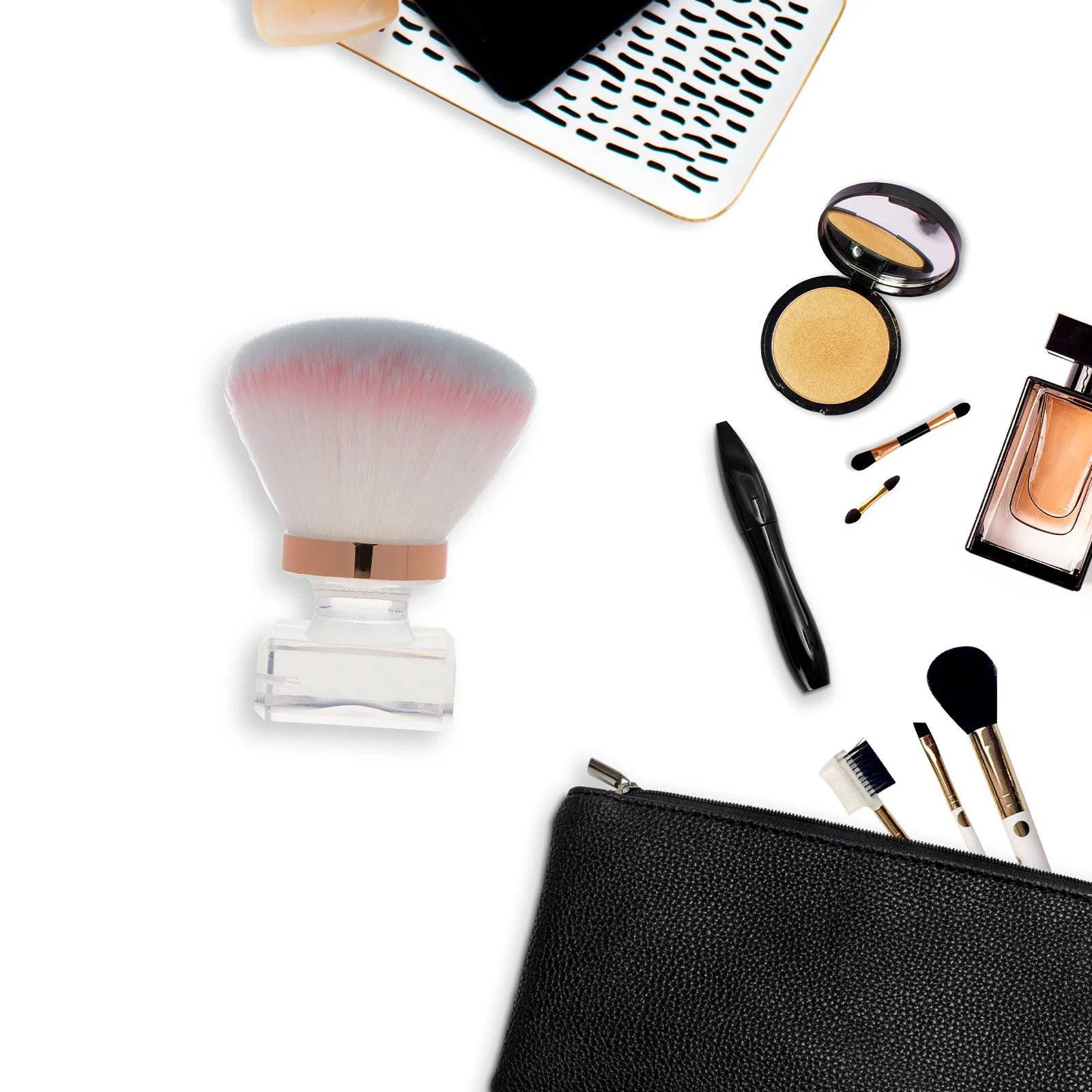 

Кисть для пудры с грибной головкой, маленький портативный легкий румянец, хайлайтер, кисть для макияжа, косметические инструменты для лица для женщин