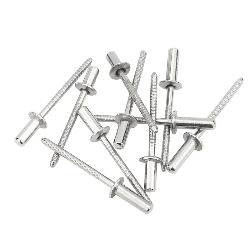 304 Stainless Steel Fastener Closed Round Head Waterproof Rivets Anti Corrosion Oxidation Blind Pull Rivet Riveting  M3.2-M6.4