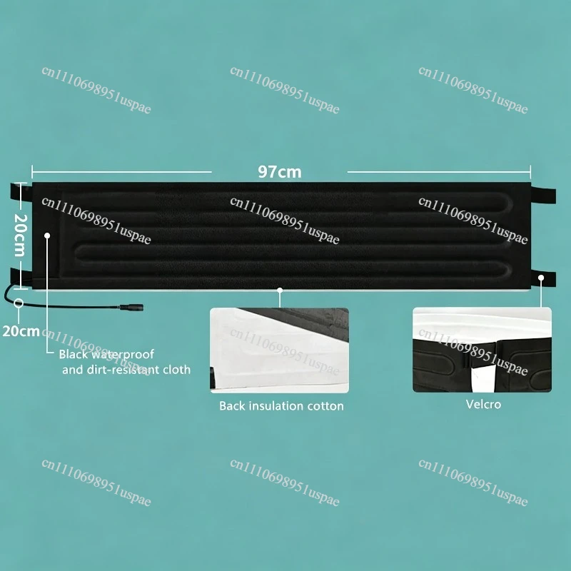 15KG Liquid Gas Storage Tank Heater Band Steel Cylinder Electric Heating Belt Gas Cylinder PTC Auxiliary Warmer 970x200MM