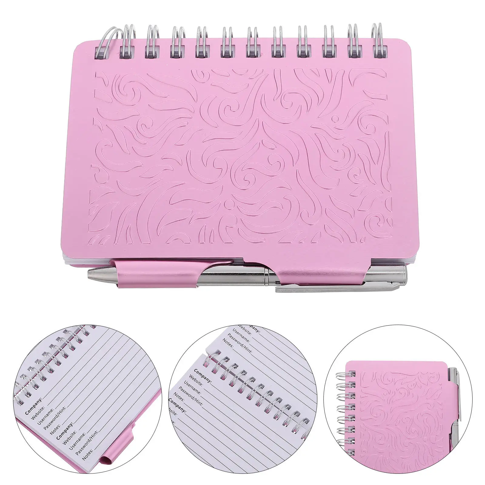 Planner Daily Notebook Office Portable Organizer Halloween Christmas New Year Password Address Book Password Keeper Notebook