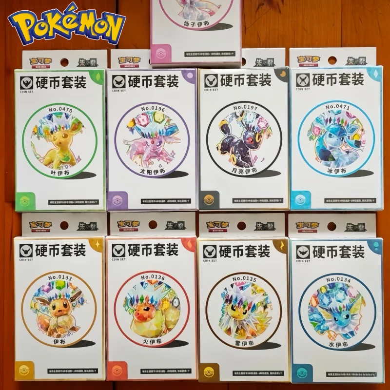 

2026 Pokemon PTCG Trading Card Scarlet & Violet Terastal Gathering Eevee Coin Set Game Simplified Chinese Collectible Shiny Card