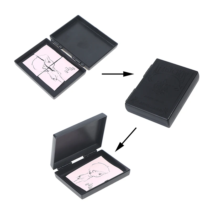 

Surprise Restore Box Magic Black Plastic Box Magic Tricks Props For Children