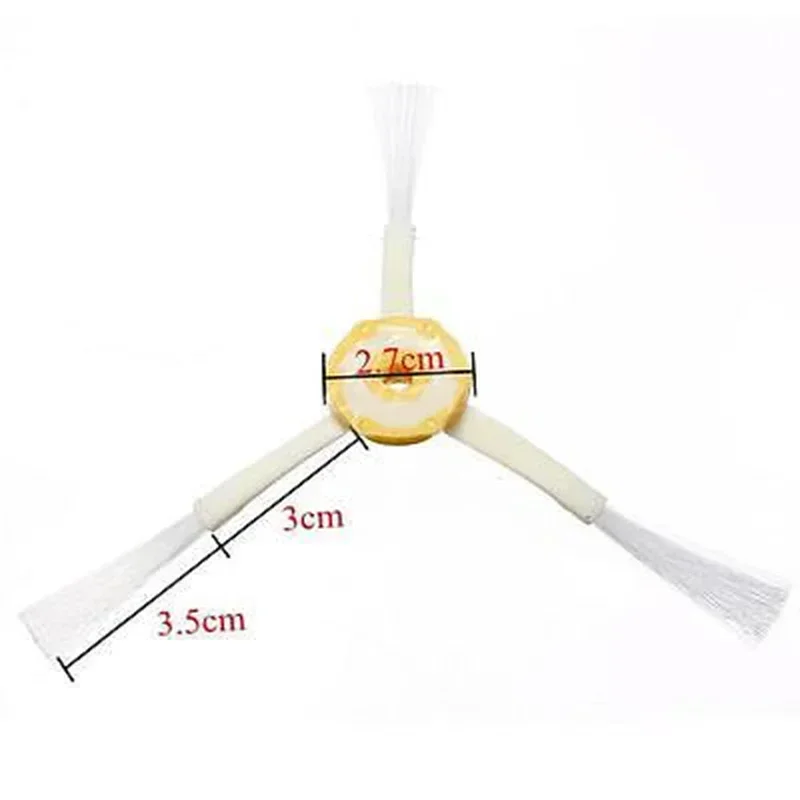 6pcs 3-Armed Side Brushes For IRobot Roomba 500/600/700 560 570 630 650 760 770 Robot Vacuum Side Brush Household Cleaning Tools