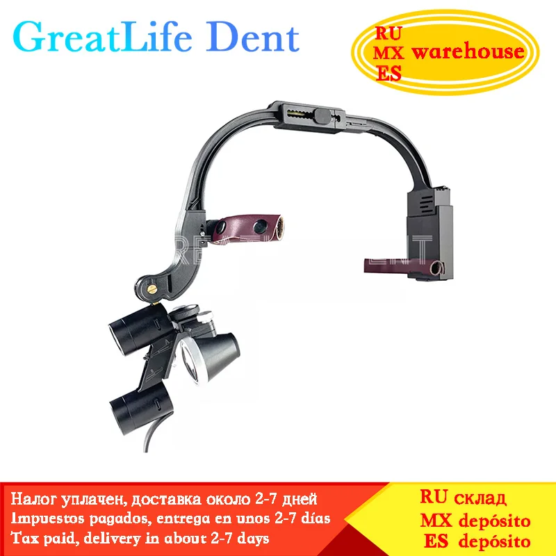 

GreatLife Dent Magnifier 2.5X 3.5X Dental Loupes Surgical Headlamp Magnification Binocular Loupes Dental Magnifying Glasses