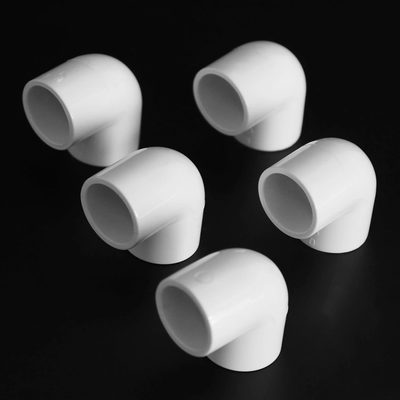 Y50A-30 Pieces 20Mm Dia 90 Angle Degree Elbow PVC Pipe Fittings Adapter Connector White