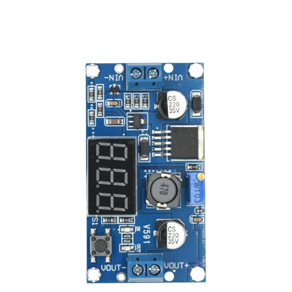 LM2596 DC DC Step Down Converter Voltage Regulator LED Display Voltmeter 4.0~40 To 1.25-37V Buck Adapter Adjustable Power Supply
