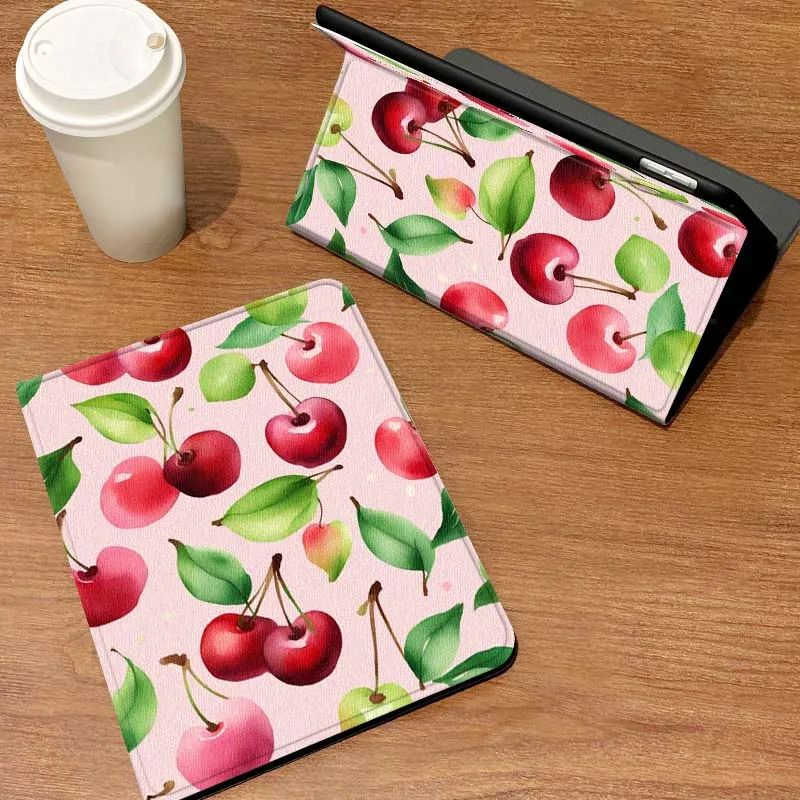 

Colorful Cherry Flower Pattern For Samsung Galaxy Tab S6 S7 S8 S9 S10 S11 FE Plus Lite Tablet Case