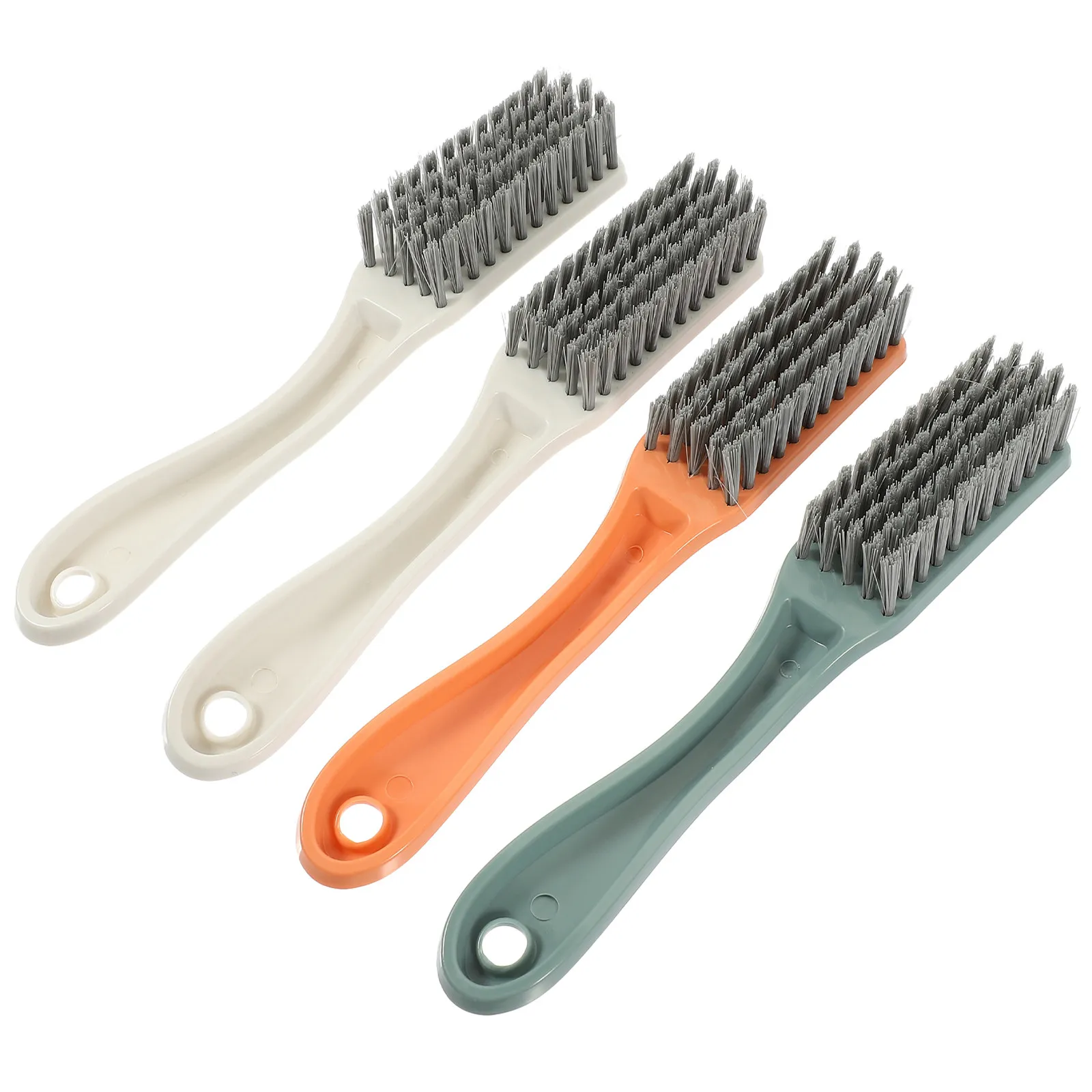4Pcs Cleaning Brush Shoes Laundry Clothes Cleaner Hangable Handle Multi Functional Home Kitchen Floor Cleaning Tool