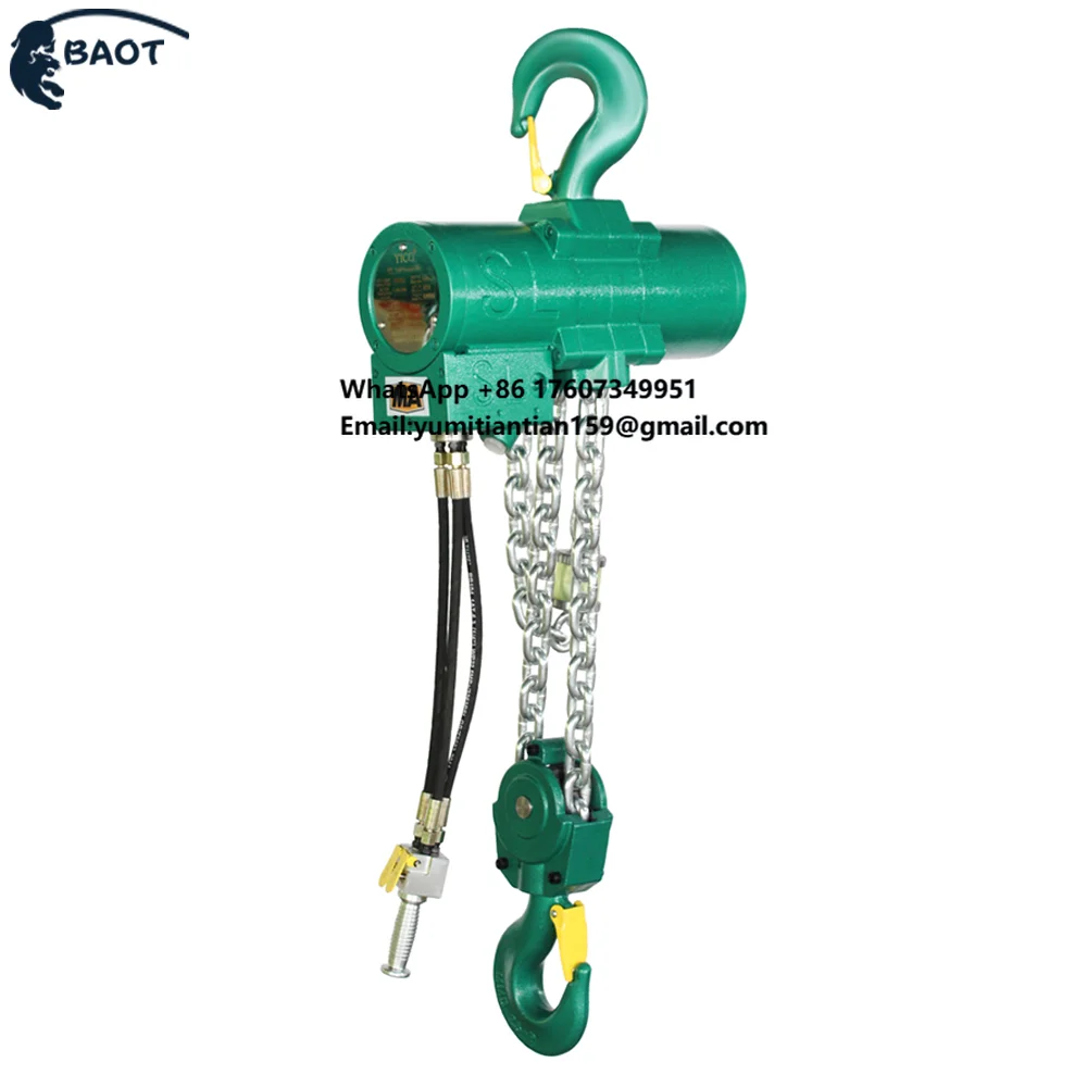 

Coal Mine Explosion-proof Pneumatic Lifting Hoist, Industrial Chain Hoist for Hazardous Environments